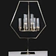 Hot Selling Rectangular Crystal Chandelier for Home Wedding Acrylic Candle Stand